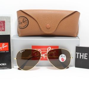 RAY-BAN RB 3025 001/57 POLARIZED B-15 BROWN LENS